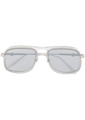 Moncler square-frame engraved sunglasses