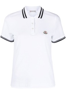 Moncler stripe-trim polo shirt