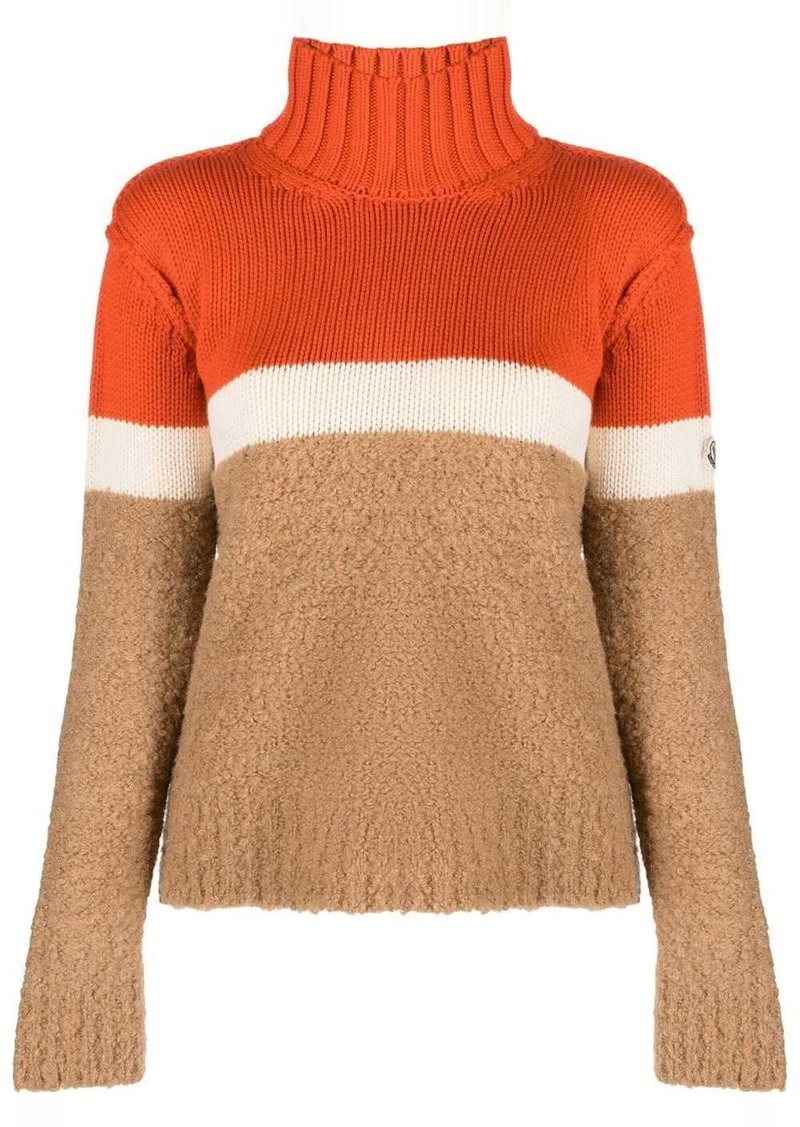 Moncler striped knit jumper