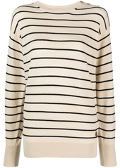 Moncler striped knitted jumper