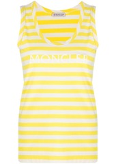 Moncler striped logo-print tank top