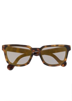 Moncler tortoiseshell square-frame sunglasses