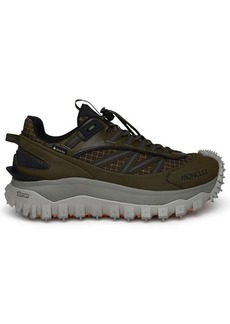 Moncler Trail grip sneakers in green polyamide