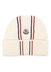 Moncler Tricolor virgin wool beanie