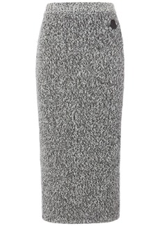 Moncler Tricot Wool Blend Knit Skirt