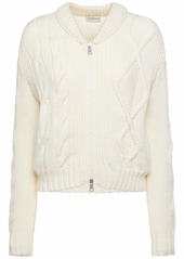 Moncler Tricot Wool Down Cardigan