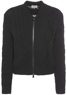 Moncler Tricot Wool Down Cardigan