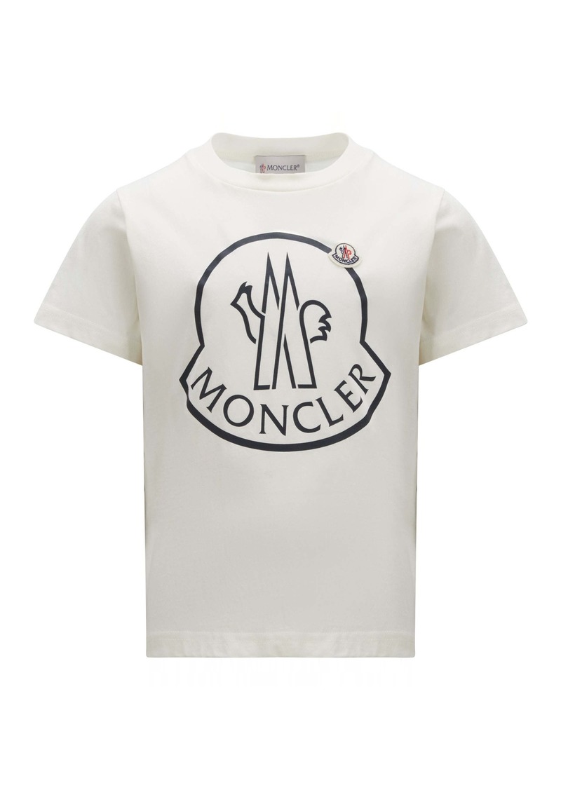 Moncler White Logo T-Shirt