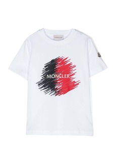 Moncler White Logo T-Shirt