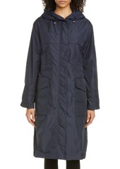 Women's Moncler Ceruleum Longline Rain Jacket