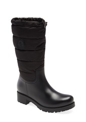 Moncler Ginette Tall Waterproof Rain Boot in Black at Nordstrom