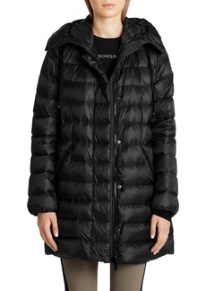 Moncler Gnosia Water Resistant Down Puffer Coat in Black at Nordstrom