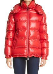 Moncler Maire Water Resistant Down Puffer Coat in Red at Nordstrom