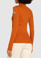 Moncler Wool Blend Polo Neck Jumper