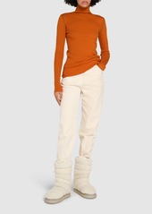 Moncler Wool Blend Polo Neck Jumper