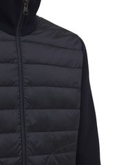 Moncler Wool Blend Tricot Down Jacket