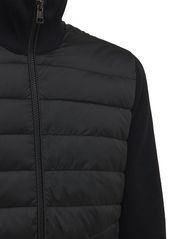 Moncler Wool Blend Tricot Down Jacket