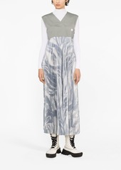 Moncler x HYKE abstract-print pleated dress