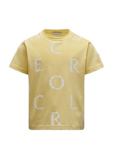 Moncler Yellow All Over Print T-Shirt