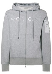 Moncler Zip-up Lightweight Cotton Jersey Hoodie
