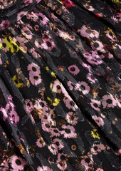 MONIQUE LHUILLIER - Printed devoré-chiffon mini dress - Pink - US 6