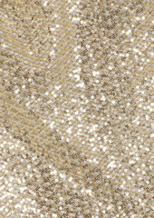 MONIQUE LHUILLIER - Sequined tulle gown - Metallic - US 4