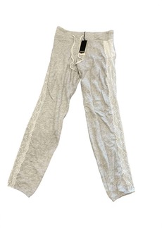 Monrow Lace Sweatpants In Grey