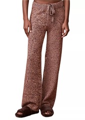 Monrow Marled Wool-Blend Lounge Pants