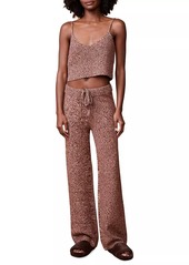 Monrow Marled Wool-Blend Lounge Pants