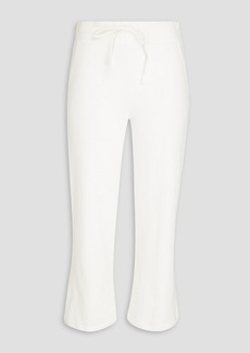 Monrow - Cropped cotton-jersey bootcut pants - White - S