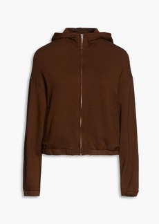 Monrow - French-terry hoodie - Brown - XS
