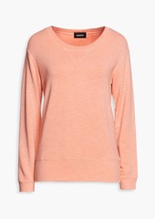 Monrow - Mélange French-terry sweatshirt - Orange - S