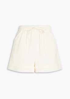 Monrow - Cotton-gauze shorts - White - XS
