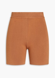 Monrow - Ribbed-knit shorts - Brown - XS