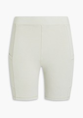 Monrow - Stretch-cotton jersey shorts - Green - XL