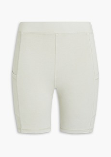 Monrow - Stretch-cotton jersey shorts - Green - XS