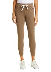 Monrow Brushed Thermal Joggers in Dusty Olive at Nordstrom