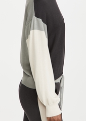 MONROW Colorblock Relaxed Sweater