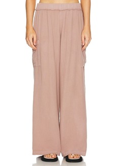 MONROW Gauze Wide Leg Cargo