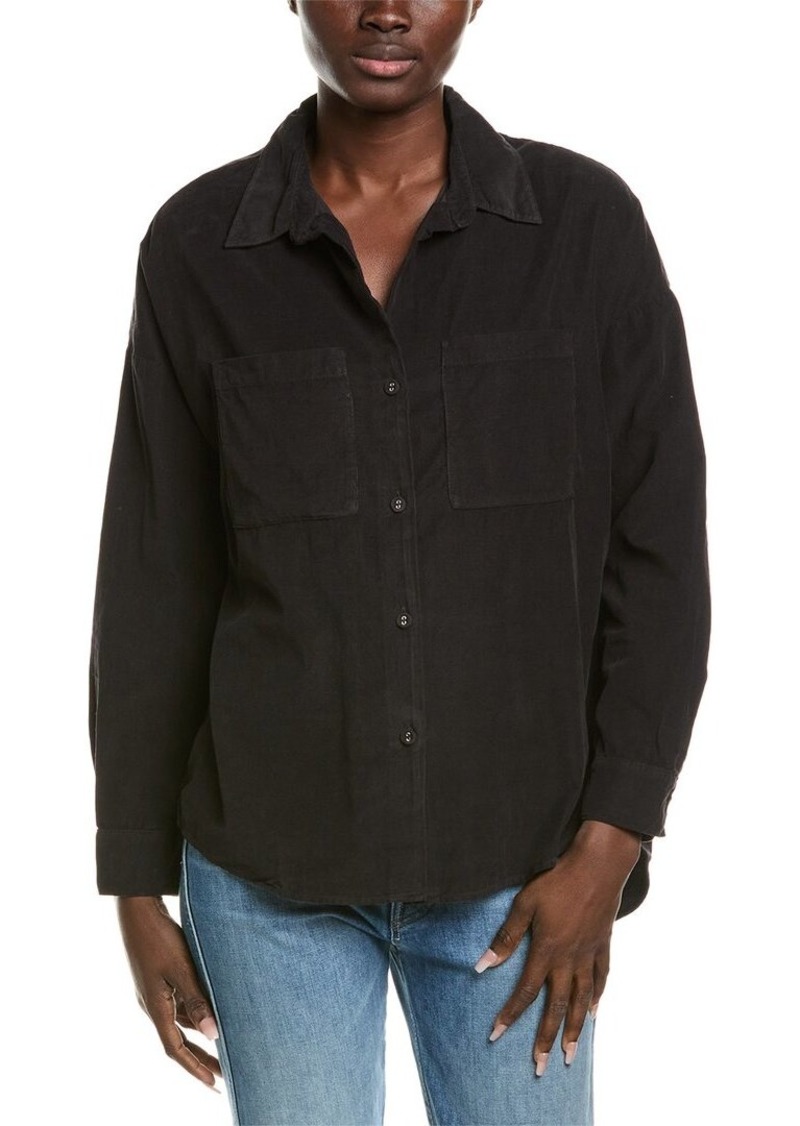 Monrow Mini Corduroy Pocket Shirt