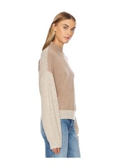 MONROW Organic Cashmere Funnel Sweater