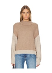 MONROW Organic Cashmere Funnel Sweater