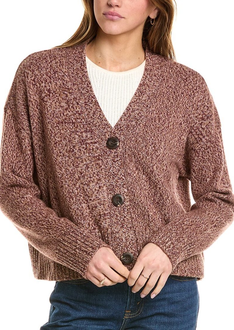 Monrow Oversized Wool & Cashmere-Blend Cardigan