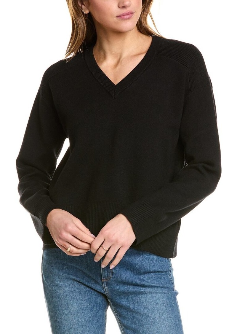 Monrow Soft Knit V-Neck Sweater