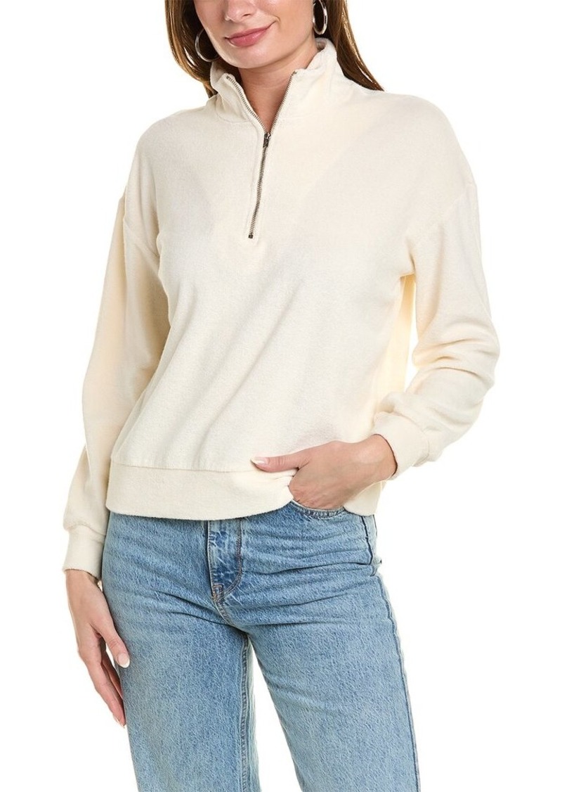 Monrow Terry Cloth 1/2-Zip Pullover