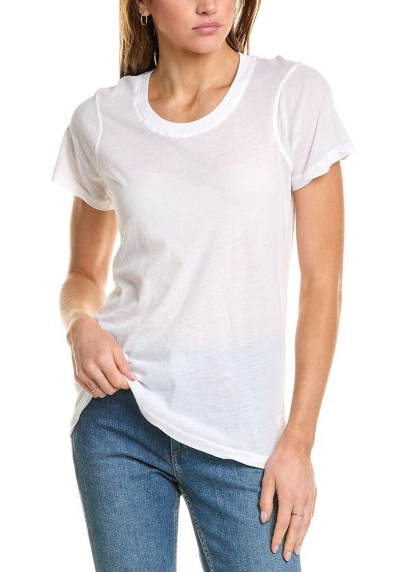 Monrow Tissue Fitted T-Shirt