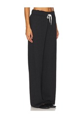 MONROW Vintage Fleece Wide Leg Pant