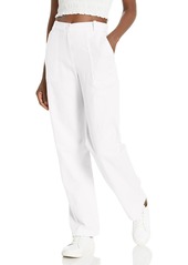 Monrow Women's HB0640-Cotton Twill Patch Pocket Pant