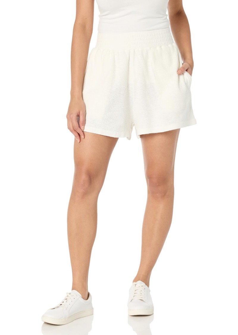 Monrow Women's HB0711-Linen Knit Easy Short