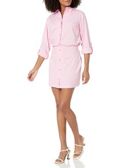 Monrow Women's HD0511-1-Poplin Shirt Dress